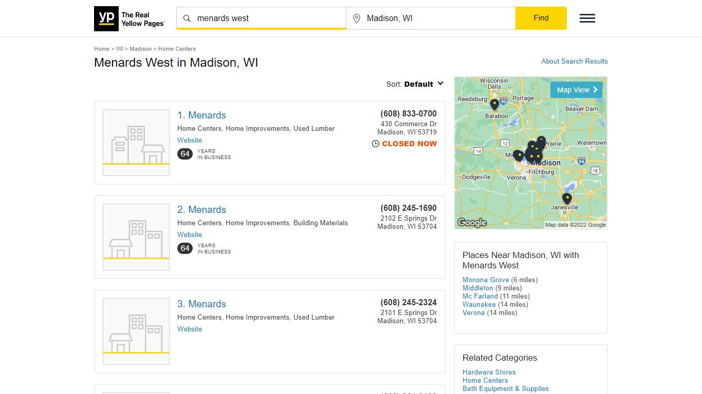 Menards West in Madison, WI with Reviews - YP.com